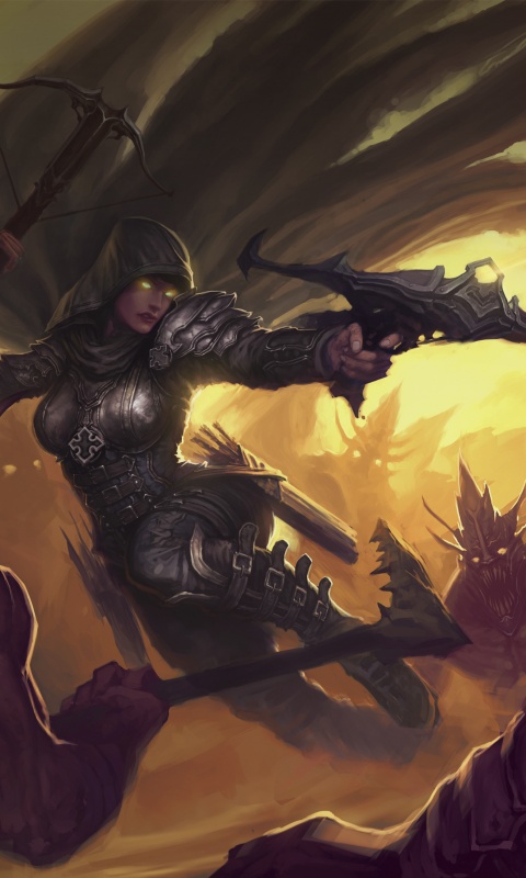 Охотник на демонов из Diablo 3 обои