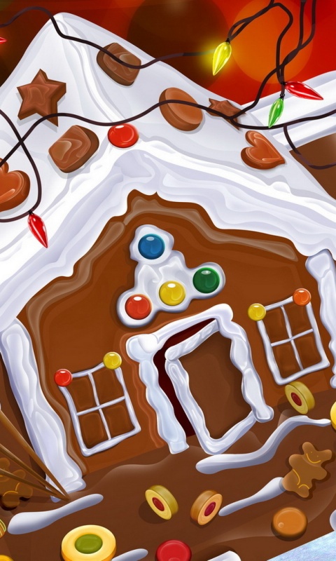 Пряничный домик обои