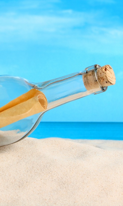 Послание в бутылке обои