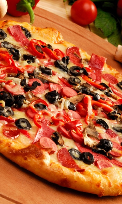 Сочная пицца обои