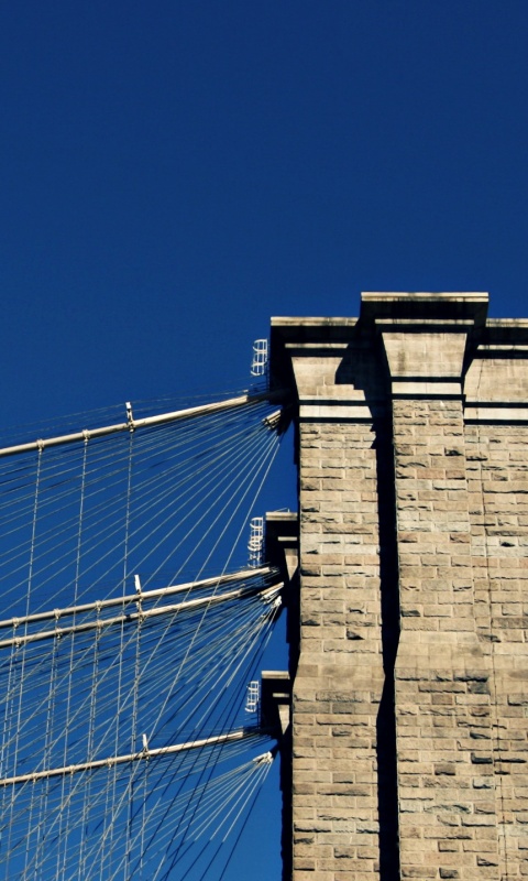 Одна из арок Бруклинского Моста обои