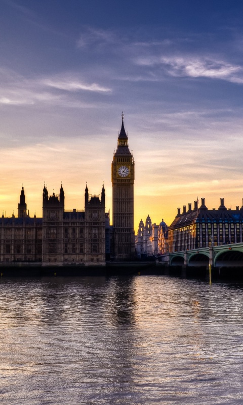 Биг-Бен на берегу Темзы обои