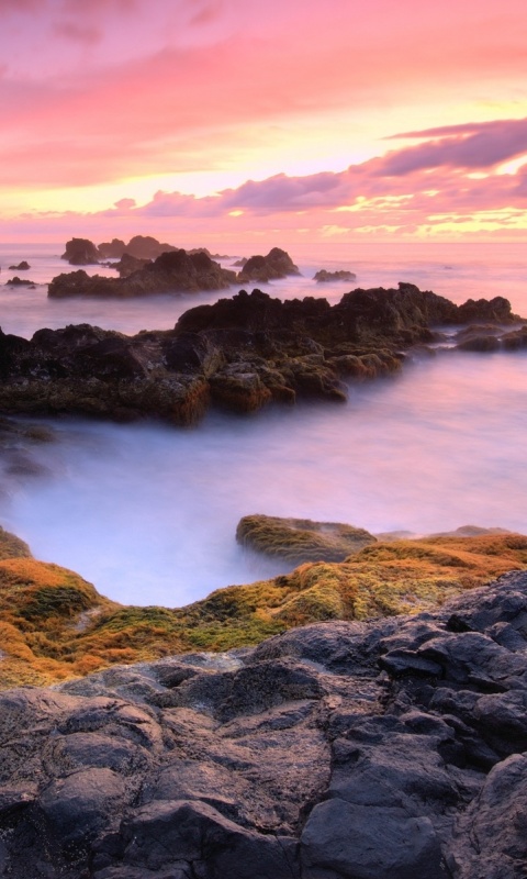 Острова в тумане обои