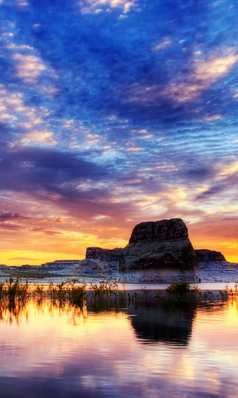 Горное озеро обои