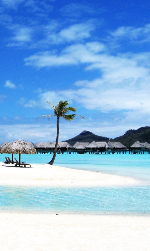 Побережье Бора-бора обои
