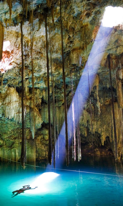 Пещера сталактитов обои