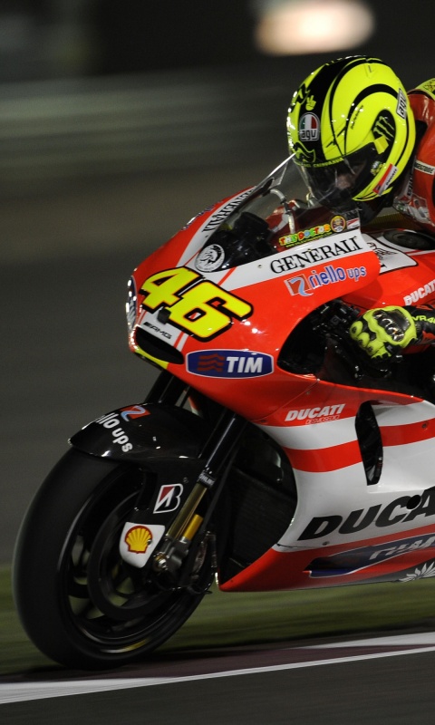 Мотоциклист на треке обои