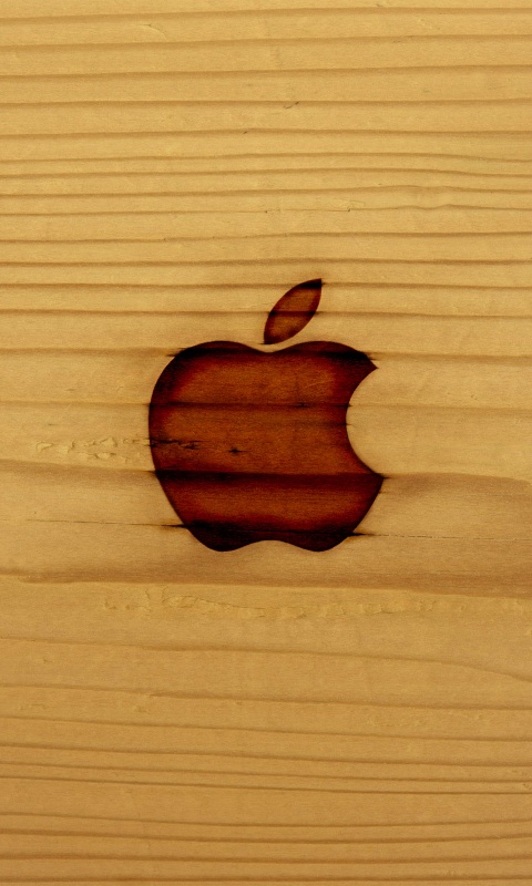 Выжженое яблочко обои