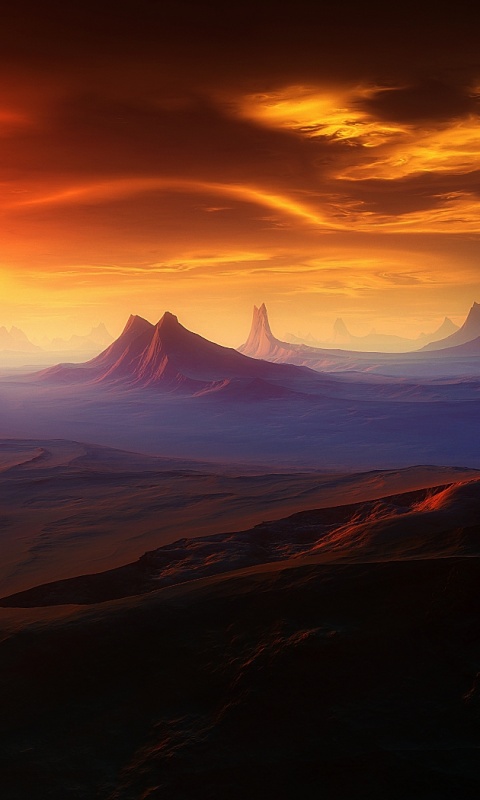 Инопланетный ландшафт обои