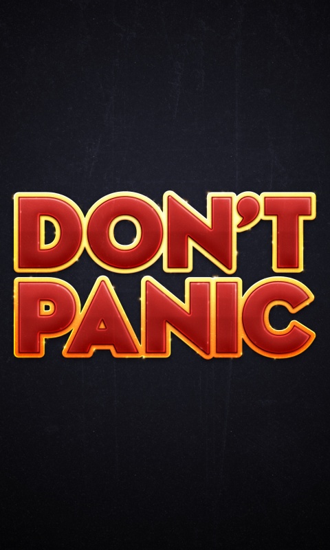 Не паникуй обои