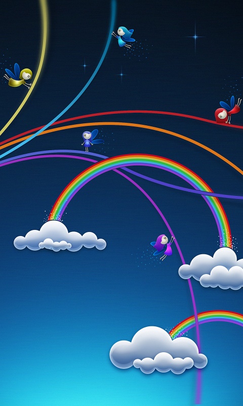 Волшебные облака обои