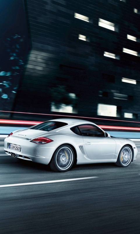 Porsche на трассе обои