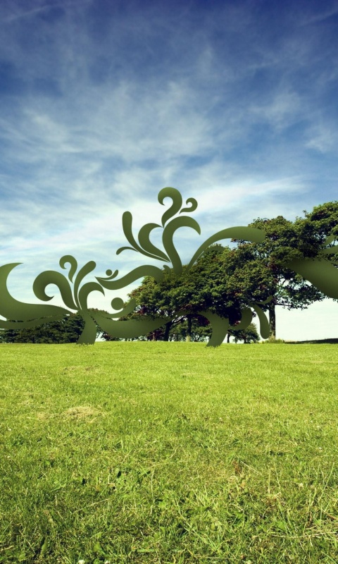 На равнине обои