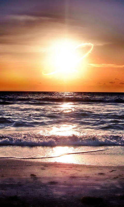 Морской закат обои