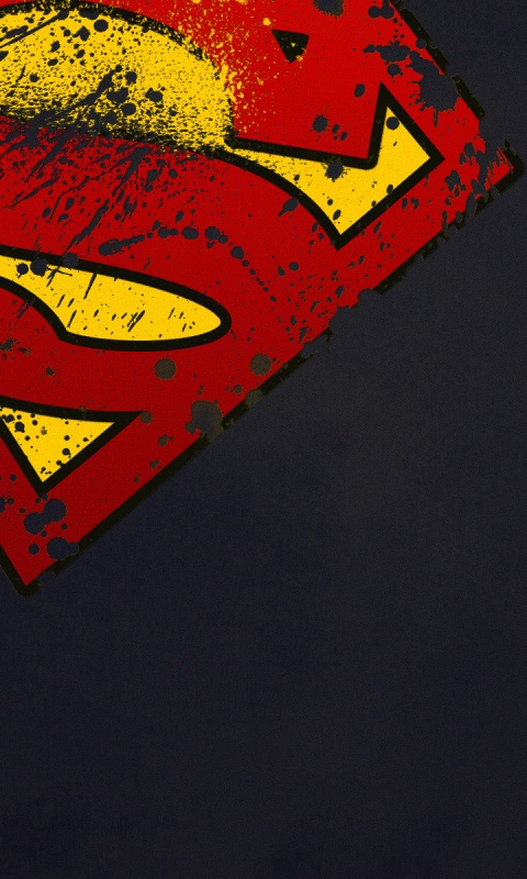 Потертый знак Супермена обои