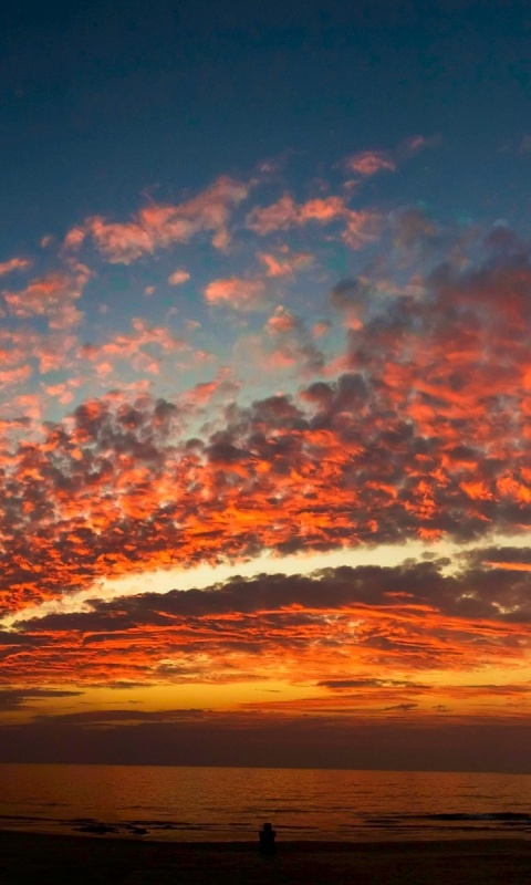 Изумитеьное закатное небо обои