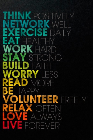 Think possitively обои