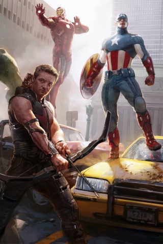 Арт к фильму Мстители обои