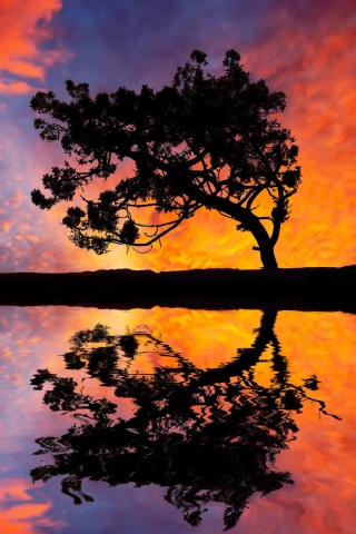 Зеркальное озеро обои