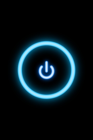 Горящая кнопка запуска обои