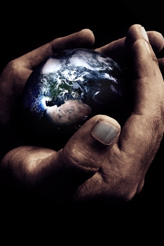 Мир в руках обои