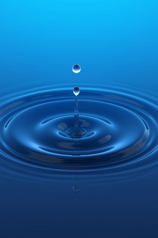 Упавшая капля обои