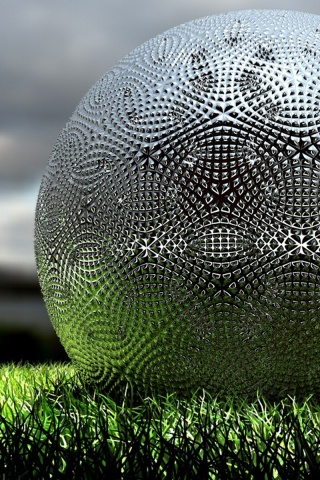 Металлический мяч для гольфа обои