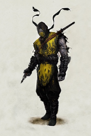 Скорпион из Мортал Комбат обои