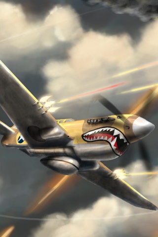 Истребитель акула обои