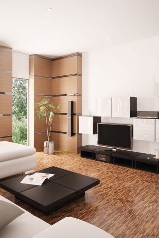 Дизайн гостиной обои