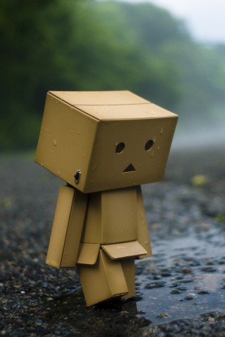 Картонный человечек обои