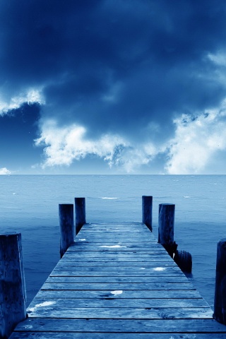 Деревянный причал обои