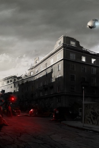 Инопланетяне в трущобах обои