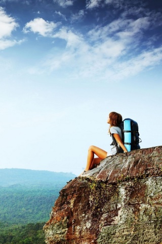 Девушка турист обои