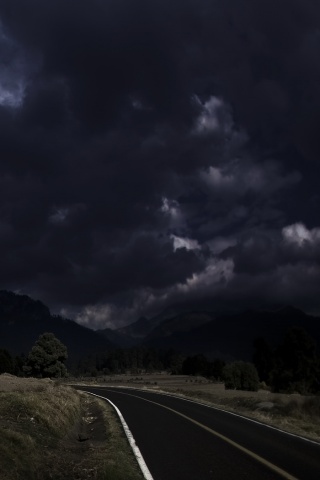 Чернеющее небо обои