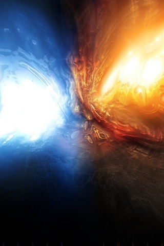 Огонь против льда обои