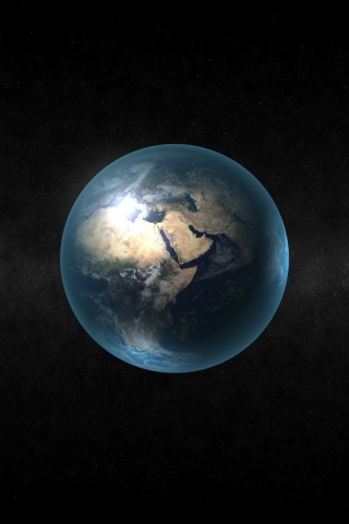 Наш голубой шар в космосе обои