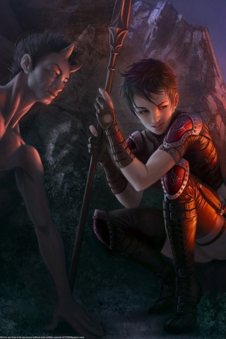 Девушка и сильван обои