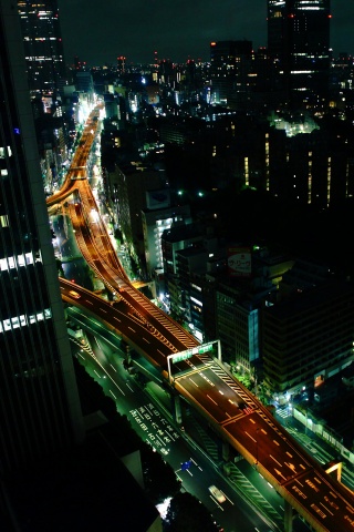 Вид на автостраду обои