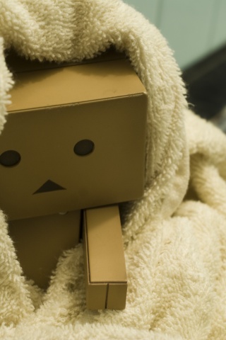 Yotsubato Danbo в полотенце обои