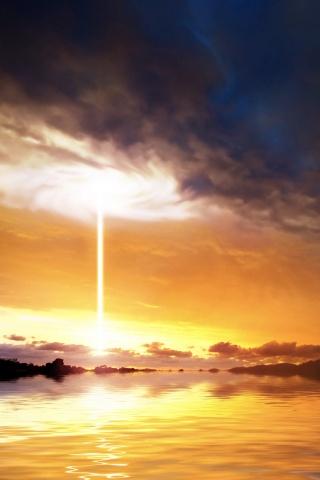 Луч с неба обои