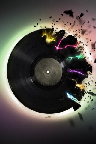 Разрывающийся винил обои