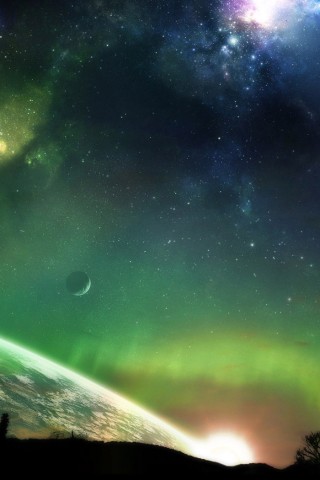 Северное сияние обои