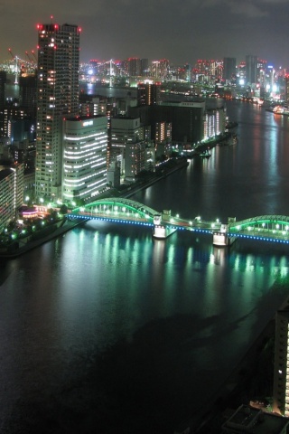 Панорама Токио обои