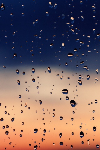 Капли на стекле обои