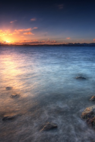 Белое озеро обои