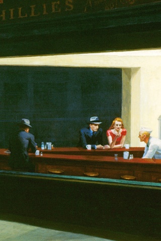 Ночное кафе обои