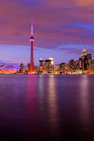 Ночной Торонто обои