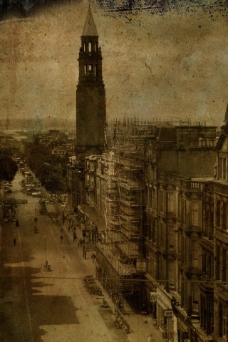 Старинное фото города обои