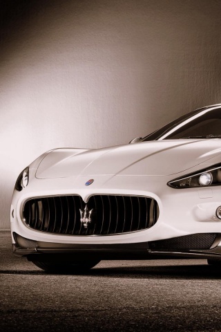 Белый Мазерати обои